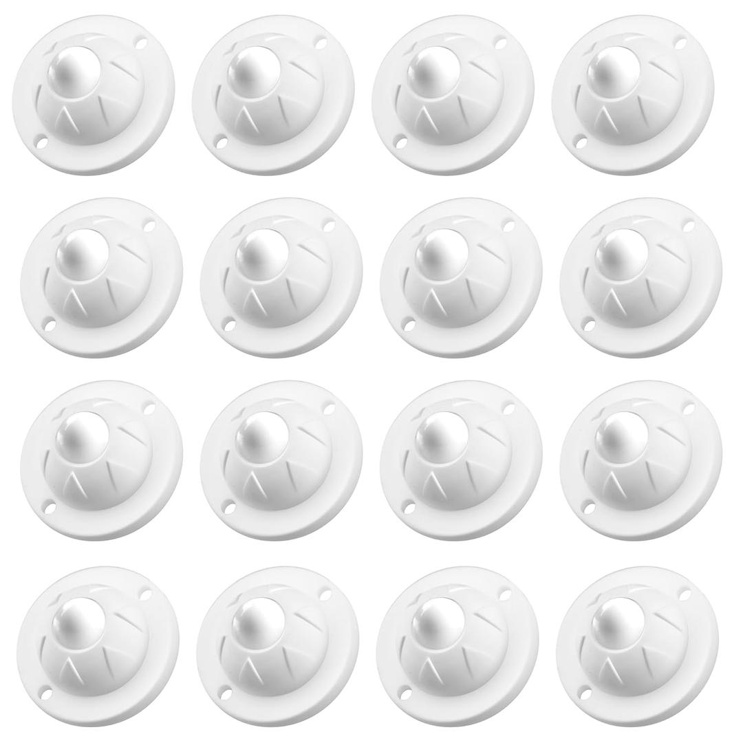 PlusRoc 16 Pack Self Adhesive Caster Wheels for Appliance, Load Capacity 14LBS Per Wheel, Mini Swivel Wheels Sliders Roller for Stand Mixers Air Fryers