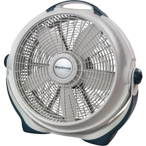 Lasko Wind Machine Air Circulator Floor Fan, 3 Speeds, Pivoting Head for Large Spaces, 20", 3300, White
