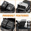 Master Power Window Switch Compatible with 2008-2012 Honda Accord Double Auto Button Replace# 35750-TA0-A31, 35750-TA0-A32