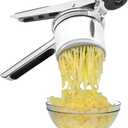 Large 15 oz Potato Ricer, Stainless Steel Fixed Disc Ricer for Making Mashed Potatoes,Easy to Clean and Dishwasher Safe, Suitable for Pumpkin, Sweet Potato, Baby Food.