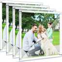 Chunful 2 Pack Clear Acrylic Wall Mount Floating Frameless Picture Frame Display Photo Frame Bulk for Poster Photography Office Room Decor (16 x 20 Inch)