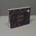 Desk Calendar 2026-2027, Monthly Desktop Calendar (Jan. 2026 - Jun. 2027, 10" x 8.25"), Standing Flip Calendar with Thick Paper, Academic Year Standing Desk Calendar with Planner Stickers