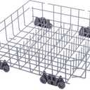 Upgraded W10728159 Dishwasher Lower Rack for Maytag Dishwasher Rack with Wheels, W10525646 W10780925 W10082825 Lower Rack Replacement for Kitchenaid Dishwasher Rack Parts, 22"D by 20.8"W