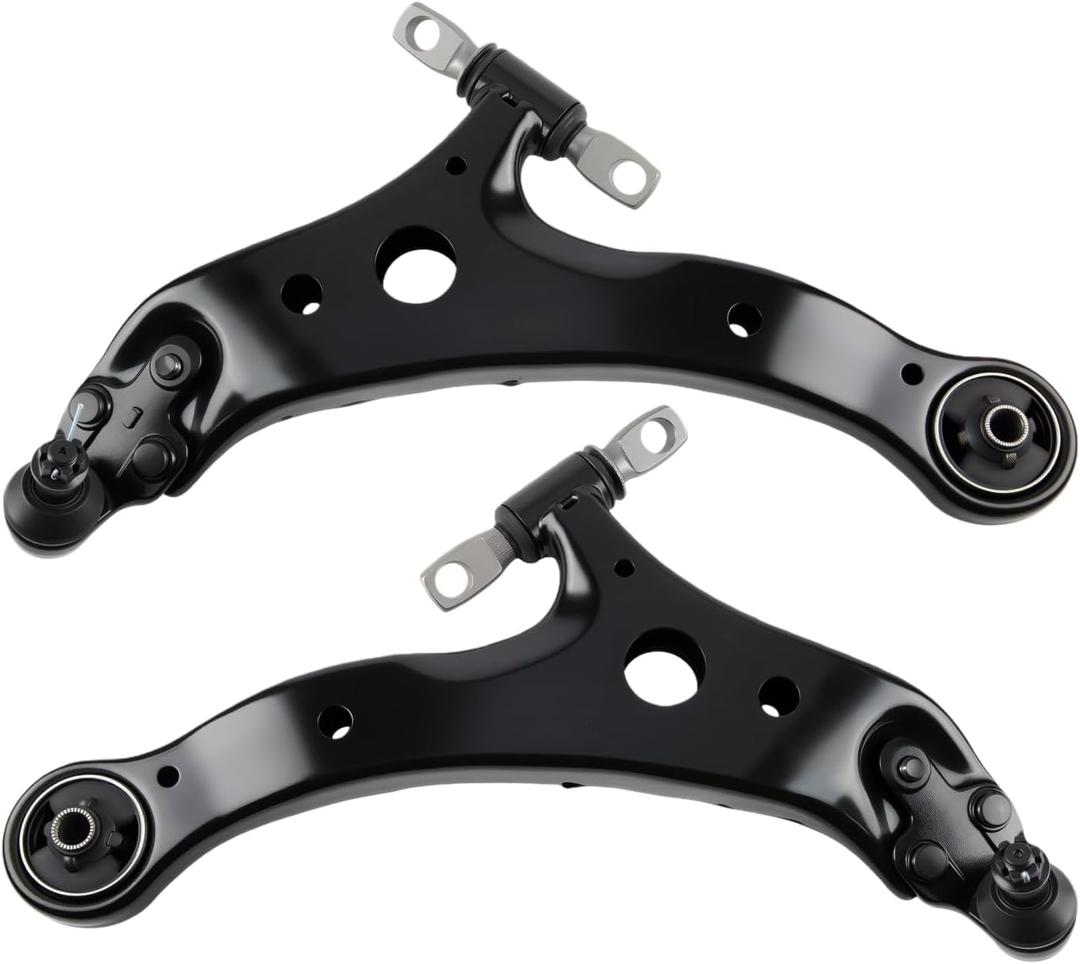 Front Lower Control Arm with Ball Joint Fit for Lexus ES300H ES350 2007-2019, Toyota Avalon Camry 2005-2018 All Models-2 PCS Suspension Kit K621477, K621476