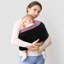 TKKOK Baby Wrap Carrier, Unisex Baby Carrier, Lightweight & Ultra Soft, Easy to Wear Baby Wrap, Perfect for Newborn Toddlers, Color May Vary