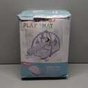 Baby Play Mat, 7-in-1 Infant Gym Mat for Sensory and Motor Development, Washable & Portable Newborn Tummy Time Activity Mat for Home & Travel, Babies Gift for 0-3-6-9-12-18 Months (Blue)