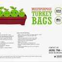 Buddy Bags Co Multipurpose Turkey Oven Bags - Made in USA - 19" x 24.5" - 25 Pack