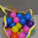 Hovenlay Ball Pit Balls Phthalate Free BPA Free Crush Proof Plastic  7 Bright Colors in Reusable Play Toys for Kids with Storage Bag