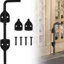 12" Heavy Duty Cane Bolt Gate Drop Rod for Vinyl Gate Latch, Cane Bolts for Gates for Wood PVC Vinyl Metal Fences Gates-1 Pack