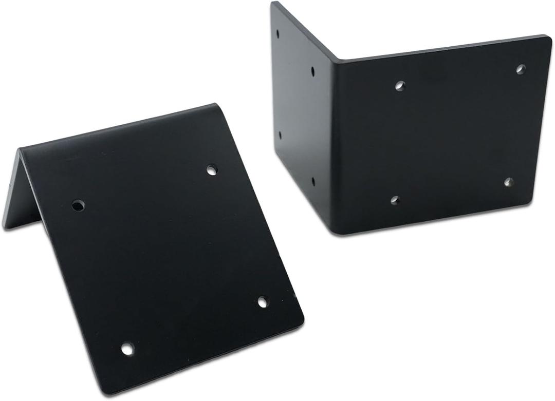 2PCS 6" X 6" X 5" Heavy Duty Corner Bracket, Fireplace Mantel Brackets, 90 Degree Countertop Support Fireplace Mantel Brackets, Thickness 7/32", Max Load 300lBS