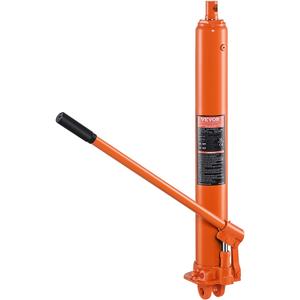 VEVOR Hydraulic Long Ram Jack, 3 Ton Engine Hoist Cylinder with Single Piston Pump and Clevis Base, for Engine Lift Hoists, Garage/Shop Cranes, Mechanical, Farm