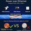 Rapink Cat6 Ethernet Cable 1000ft, Cat6 ethernet Cable 23AWG Solid Bare Copper 10G Support, UTP cat6 Cable 550MHZ, cat 6 Cable 1000ft POE Support Blue