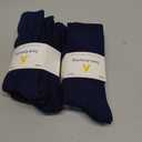 Sock Amazing Unisex Bamboo Rayon Socks Super Soft Black Crew Socks 8 Pack (9-11, Royal Blue)
