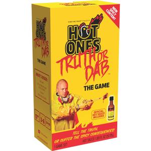 Wilder Games Hot Ones Truth or Dab The Game - Hot Sauce Included (Ages 17+)
