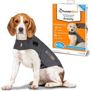 ThunderShirt for Dogs, Medium, Heather Gray Classic - Dog Anxiety Relief Calming Vest
