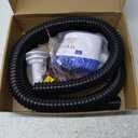 1100GPH 12V Automatic Boat Bilge Pumping Kit, 1-1/8 Inch Electric Bilge Water Pump, 6FT Hose, 2 Stainless Steel Hose Clamps and Thru-Hull Fitting, for Fishing Boats, Runabouts, Yachts, Cruisers