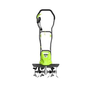 BUCOTOD 18-Inch 13.5 Amp Tiller/Cultivator with 6 Steel Tines, 3-Adjustable Wheels, Foldable Handle, 8'' Tilling Depth Electric Corded Tillers, Electric Garden Rototiller for Garden Lawn Soil Digging