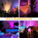 7W RGBW Uplights Indoor, Spotlights Indoor Christmas LED Color Changing Uplights Indoor with Remote Dimmable Function Memory Feature LED Ambient Lighting for Party,Bar,Esports Room,2 Pack