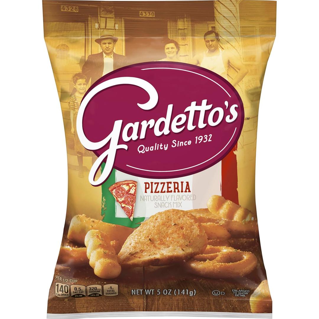 3 x Gardetto's Pizzeria Naturally Flavored Snack Mix, 5.0 oz Bag (EXP 01/28/26)
