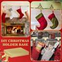 4 Pack Christmas Stocking Holder Bases - Mantel Stocking Hangers Hanging Hooks for Fireplace Stand Holder Weighted Hangers for Xmas Holiday Decoration (Gold, 4)