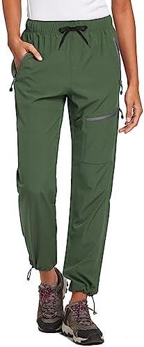 baleaf Women's Hiking Pants Quick Dry Lightweight Water Resistant Elastic Waist Cargo Pants for All Seasons XL