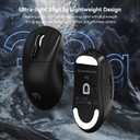 MAMBASNAKE M3 Wireless Gaming Mouse, 40K DPI, 39g Lightweight Gaming Mouse,PAW3395PRO Optical Sensor,Tri-Mode BT5.1/2.4G/USB-C PC Game Mice,Programmable Buttons,300mAh Battery for PC/Laptop/Mac(Black)