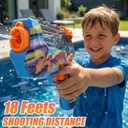 4 Pack Water Gun for Kids Adults, Watercolor Squirt Gun with Trigger, Long Range Water Pistol, Super Water Blaster Soaker Toys for Outdoor Play, Pool, Beach, Yard, Summer Party