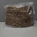 28 In Christmas Tree Collar - Woven Hyacinth Tree Collars For Artificial Trees - Rattan Rustic Farmhouse Basket For Tree Base Cover With Cord Cut-Out For 6 Ft 7.5 Ft Tree (Brown)