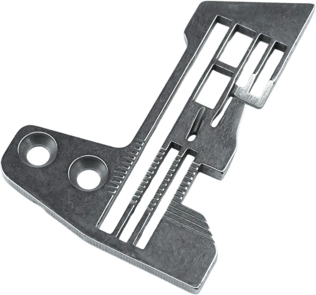 Blooy - E982 Throat Plate Fit For Siruba 757 (700F 5 Thread) Industrial Overlock Sewing Machine Parts Needle Plate 3x5mm