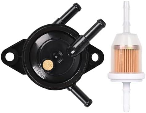 AMICAREP Fuel Pump for Kohler Vacuum Fuel Pump with Filter Fits for Kohler 17-25HP Engine Briggs & Stratton Honda Yamaha Small Engine Lawn Mower Replacement OE# 49040-7001