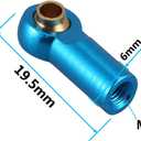10PCS ShareGoo Aluminum M3 Tie Rod End Ball Joint Link Ball Head Holder Compatible with Tamiya HSP Traxxas Axial SCX10 1/10 RC Car Truck Buggy Crawler