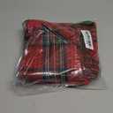 AQOTHES Pack of 2 Christmas Plaid Decorative Throw Pillow Covers Scottish Tartan Cushion Case for Farmhouse Home Holiday Decor Red and Green, 24 x 24 Inches