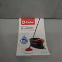 O-Cedar EasyWring Microfiber Spin Mop, Bucket Floor Cleaning System, Red, Gray, Standard