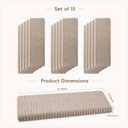 Domnesto Rounded Bullnose Carpet Stair Treads - 15 Pack, 32"
Thick Cushioned Peel & Stick Self-Adhesive Backing Textured Cut & Loop Surface Soft Plush Tape-Free Pet Friendly