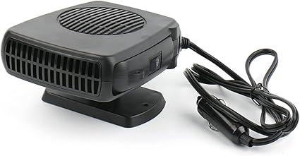 Car Heater 12V Plug in Fan Heater for Car Windshield, Fast Heating Auto Winter Defroster, Portable Car Defroster Defogger 200W