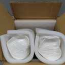 WUWEOT 24 Pack Porcelain Sauce Dish, White Heart-shaped Dip Bowls, 1.5Oz Ceramic Ring Dishes Candle Tray, Seasoning Dishes Appetizer Plates