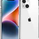 TENOC Phone Case Compatible with iPhone 13 & iPhone 14, Clear Case Shockproof Protective Bumper Slim Cover for 6.1 Inch