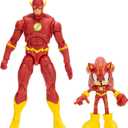 DC X Sonic Collectable Action Figure Multipack Pair of Sonic as The Flash and The Flash Himself! Featuring Multiple Points of Articulation for Action-Packed Posing