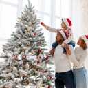 Jenaai Large Christmas Jewel Ornaments 36 Inch Acrylic Jewel Garland for Christmas Tree Hanging Decorations for Xmas Ornaments Mantel Table Centerpieces Wedding Holiday Party Decor