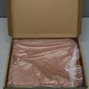 Top Grain Leather Bible Cover for Men Women Buffalo Genuine Leather Bible Case Book Holder Church Bag with Zipper Handle Back Pocket Bookmark Father's Day Religious Gift (Light Brown,Large)