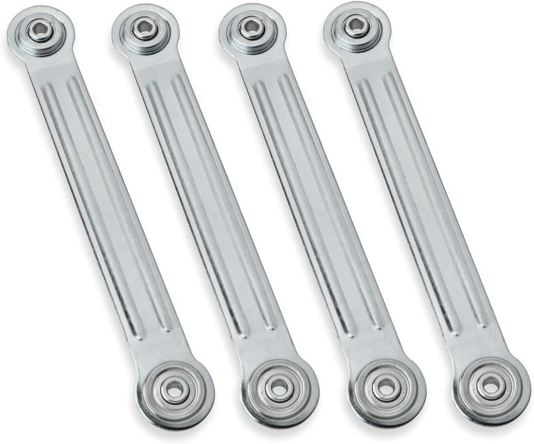 4/Pack Glider Bearing Arm Brackets Replacement Patio Glider Parts Rocker 9" Overall Length, 7-1/2" from Hole to Hole (9 Inch)