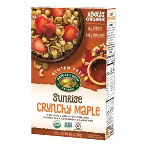 Nature's Path Organic Gluten-Free Cereal, Crunchy Maple Sunrise, 10.6 Ounce Box (Pack of 12), Best By: 2025 OCT 11
