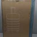Sweetcrispy 29IN Carry on Luggage, Expandable Hard Shell ABS Suitcase with 360 Swivel Wheels, TSA Lock, Lightweight, Navy Blue