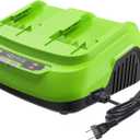 Greenworks 40V 8A Dual Port Rapid Charger(Genuine Greenworks Charger)