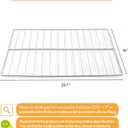 Upgraded WB48X20249 Oven Rack Replacement Parts for GE Stove Oven Parts, 23.7" x 16" Rack-flat for GE Range Oven Parts 304 Stainless Steel Oven Wire Rack Hotpoint Stove Parts Oven Rack 1 Pcs