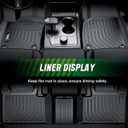 VIWIK Floor Mats Fit for Nissan Pathfinder 7 Seat 2013-2020 / QX60/ 2013 JX35 2014-2020, Car Mats All Weather Custom Floor Liners Full Set Include 1st 2nd 3rd Row, Automotive Floor Mats TPE Black
