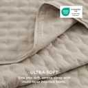 Bedsure King Quilt - Linen Bedspread King Size & Lightweight Comforter, Modern Farmhouse Coverlet with Clover Pattern, Ultra Soft All-Season Bedding, 106 x 96 Inches | Stitch-Free Quilting, Ultra Soft, Lightweight, Machine Washable, Pet-Friendly