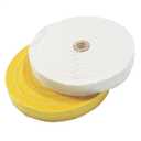 2 Pcs 8'' Cotton Buffing Wheels with 5/8'' Arbor Hole - 70 Ply White Cotton Polishing Wheel + 55 Ply Yellow Cotton Buffing Wheel for Bench Grinder