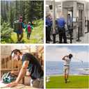 Rover - 1.5 Inch Wide Men's Nylon Web Belt with High-Strength Adjustable Buckle (Brown, XL)