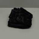 ZLINA Set of 2 Black Faux Fur Decorative Throw Pillow Covers Fluffy Striped Pillowcase Cushion Covers 12 x 20 Inch Decor Sofa Couch Bedroom